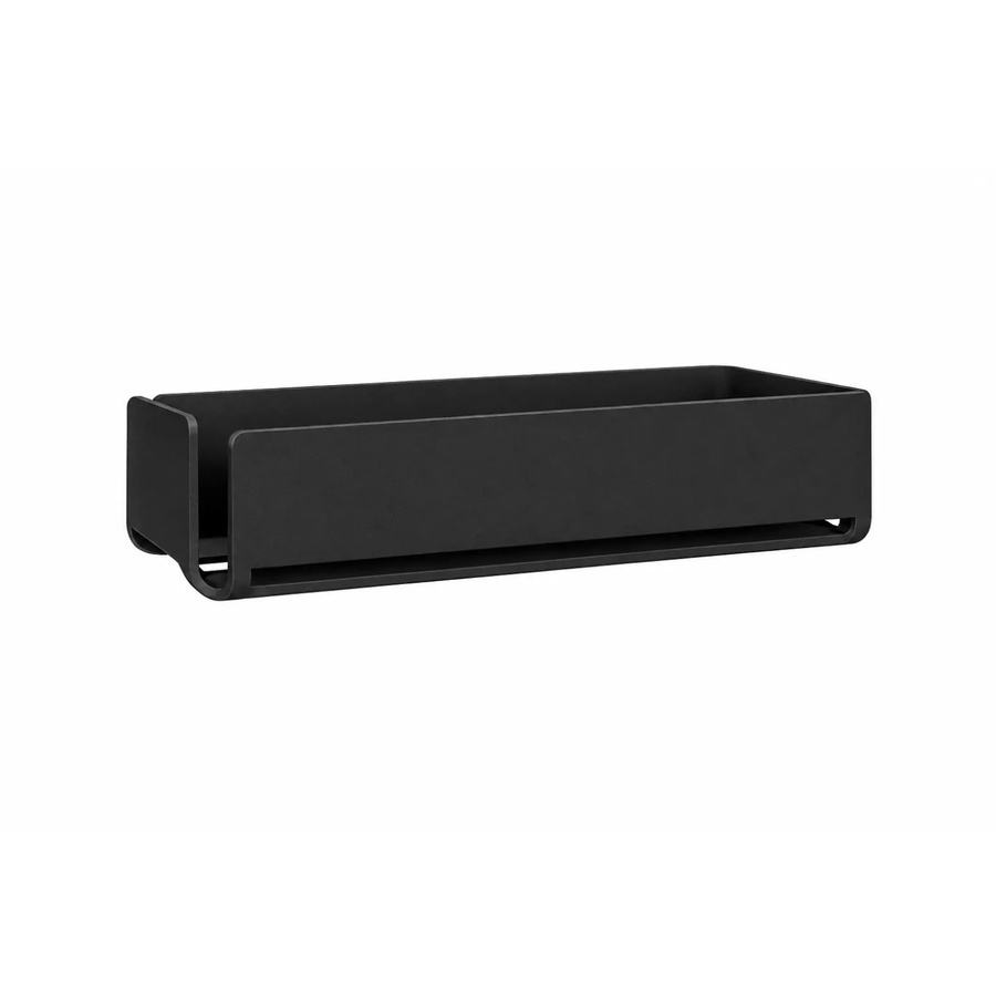 Radius Design Duschablage aus Aluminium in Schwarz, rostfrei, selbstklebend, Breite: 30 cm - Bild 2