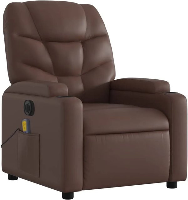 vidaXL Massagesessel Elektrisch Modell 4 in Braun aus Kunstleder - Bild 1