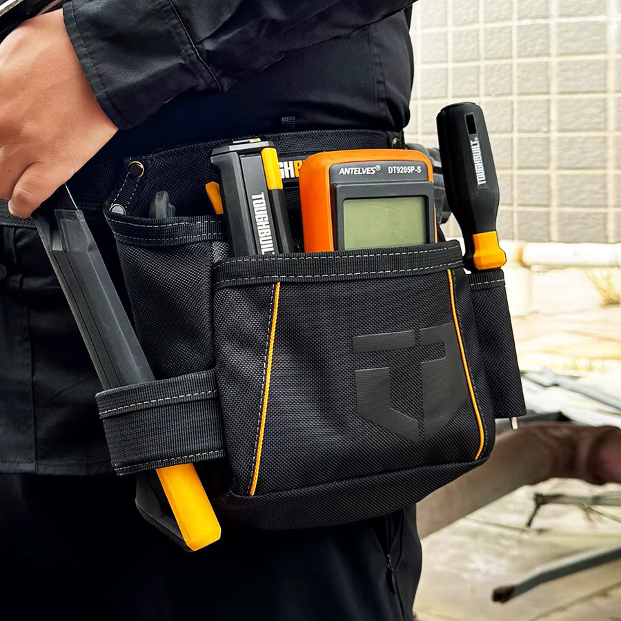 TOUGHBUILT TB-310 Robuste Werkzeugtasche in Schwarz mit Organizer für Elektriker und Zimmermann - Bild 3