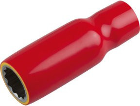 KS Tools Isolierte Stecknuss lang 3/8 Zoll 16 mm rot - Bild 1