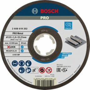 Bosch Expert for Metal AS 46 S Trennscheibe gerade für Metall, Durchmesser: 115 mm, Bohrung: 22,23 mm, Dicke: 1,6 mm - Bild 2