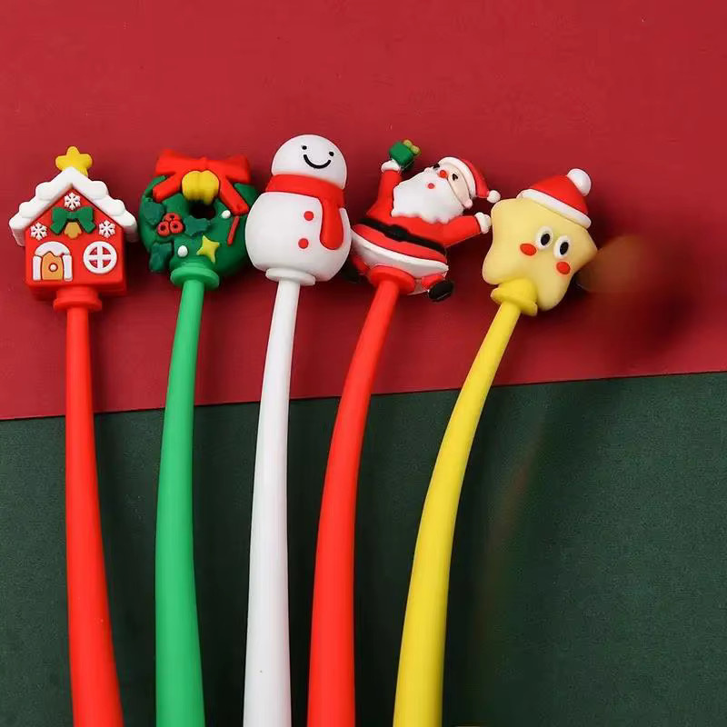 ZQNYCY Cartoon Weihnachts Schaukelstifte für Kinder mit schwarzer Tinte in Mehrfarben - Bild 1