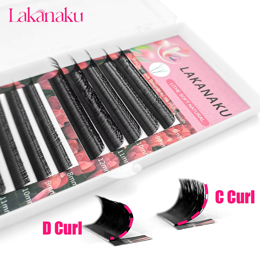 LAKANAKU Fox YY Lashes Volumen-Wimpernverlängerungen, Black, Unisex - Bild 5
