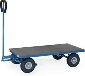 Fetra Handwagen mit Plattform 4002L in Blau aus Stahl - Bild 1