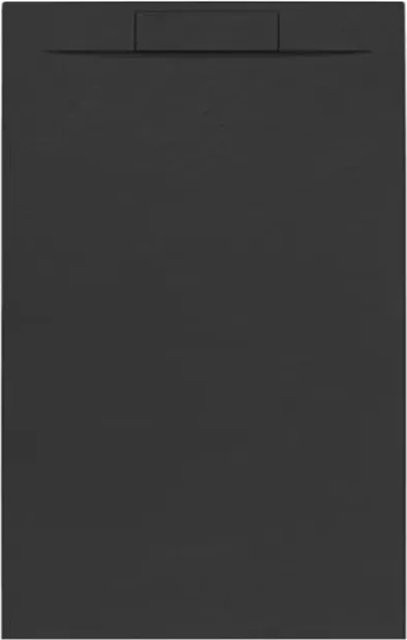 Frascio New Technology Duschwanne Vulcano Line Plus aus Mineralguss in Schwarz, B/T: 135 x 100 cm - Bild 1