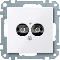 Merten System M Steckdose Weiß IP20 Einbau-Steckdose aus Kunststoff - Bild 1
