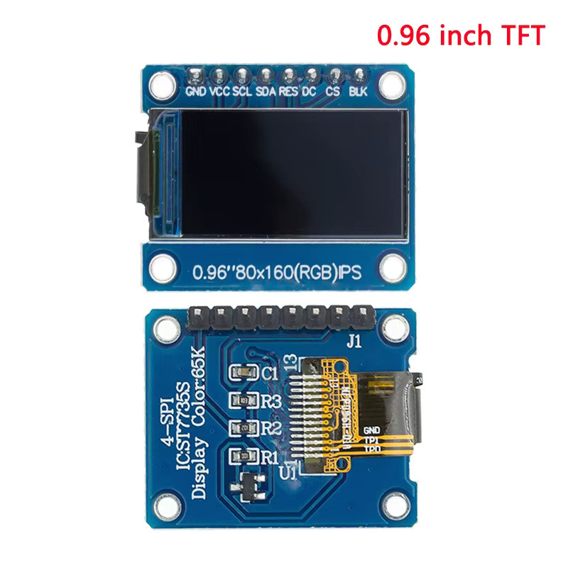 TFT Display IPS LCD Modul mit ST7735 IC und 7P SPI Anschluss für Arduino, 80 x 160 Pixel, Vollfarbe 65K - Bild 2