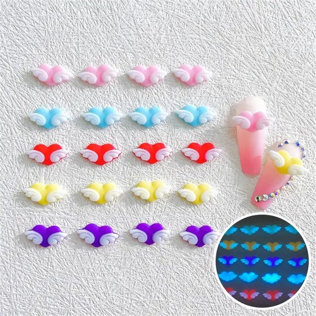 NAILFYOU Nail Art Charms, 20 Stück, 3D Cartoon Harz, Glänzend, Unisex - Bild 1