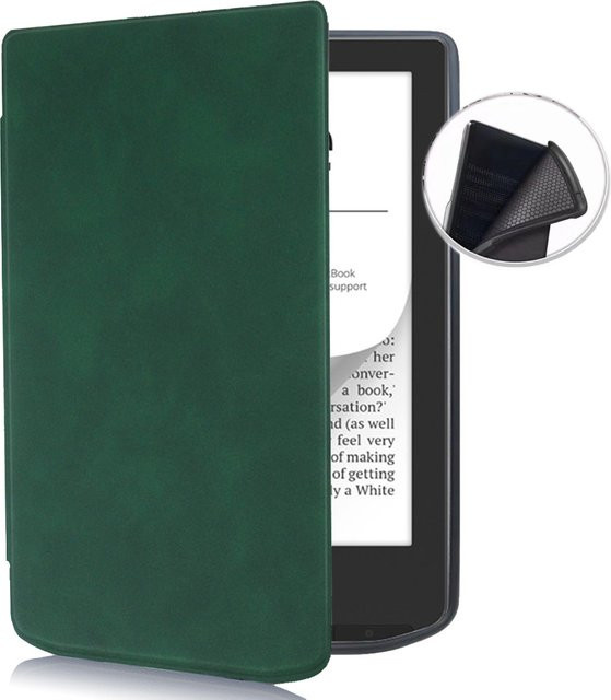 Pocketbook Flip Cover Schutzhülle aus weichem Silikonkautschuk für Pocketbook 629 Verse Pro Color 634 in Grün - Bild 1
