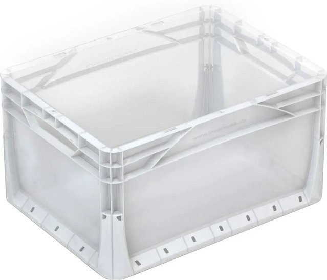 Eurobox-System Vollwand Box Transparent B: 60 cm, T: 40 cm, H: 32 cm - Bild 1