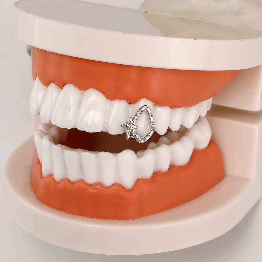 TOPGRILLZ Grillz, Zirkonia, Gold, Unisex - Bild 2
