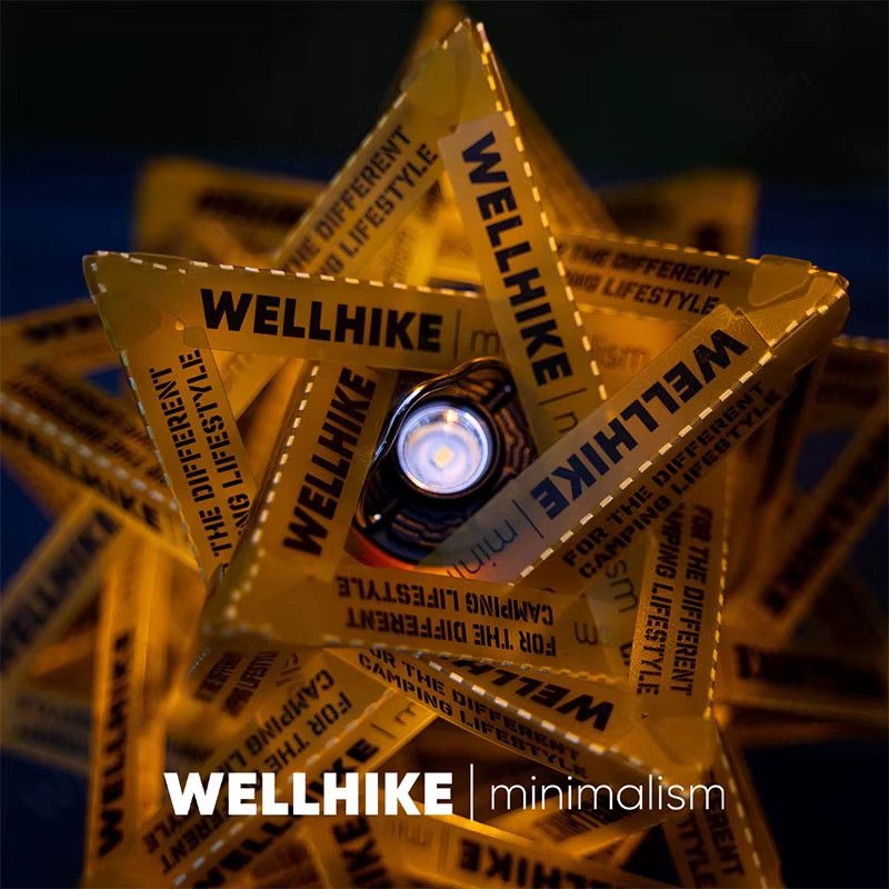 WELLHIKE Outdoor Camping Licht Polaris PP Board Lampenschirm in Sternform, bunt und wasserdicht - Bild 1