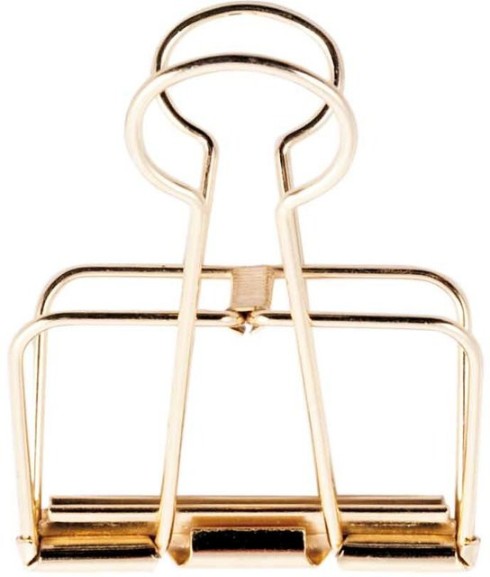 Rico Design Paper Poetry Drahtclips in Gold, 6 Stück, 19 mm - Bild 1