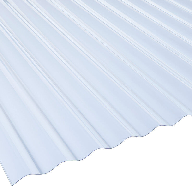 BioLine Wellplatte PVC Lichtplatte Friedrich von Lien AG, Profil 5, glasklar-bläulich, Breite: 92 cm, Stärke: 1,4 mm - Bild 1