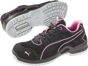 Damensicherheitsschuh Fuse TC Pink Wns Low von ISM in Schwarz/Pink, Größe 38, S1P mit Mikrofaser und Mesh - Bild 1