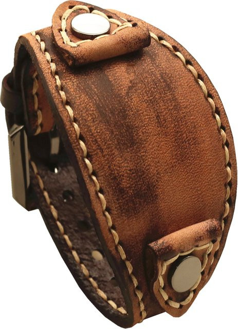 westbull Uhrenarmband Leder, Vintage, 24 mm, Herren - Bild 1