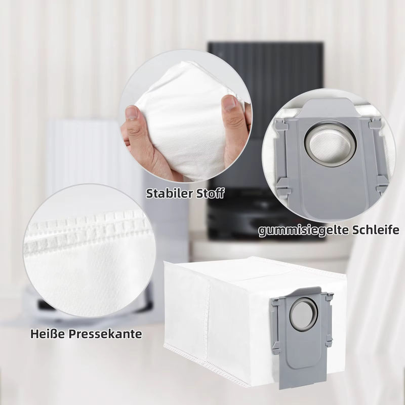 Roborock Staubbeutel in Weiß für Q Revo, Qrevo S, Qrevo Pro, Qrevo Master, Qrevo Plus, S8 MaxV Ultra und weitere Modelle - Bild 2