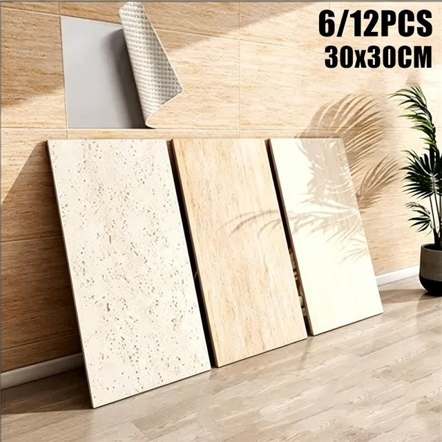 Selbstklebende 3D-Diatomit-Wandpaneele aus PVC in Beige für Badezimmer, Küche und Wohnzimmer – Wasserdichte Hintergrundfliesen zur modernen Dekoration - Bild 1
