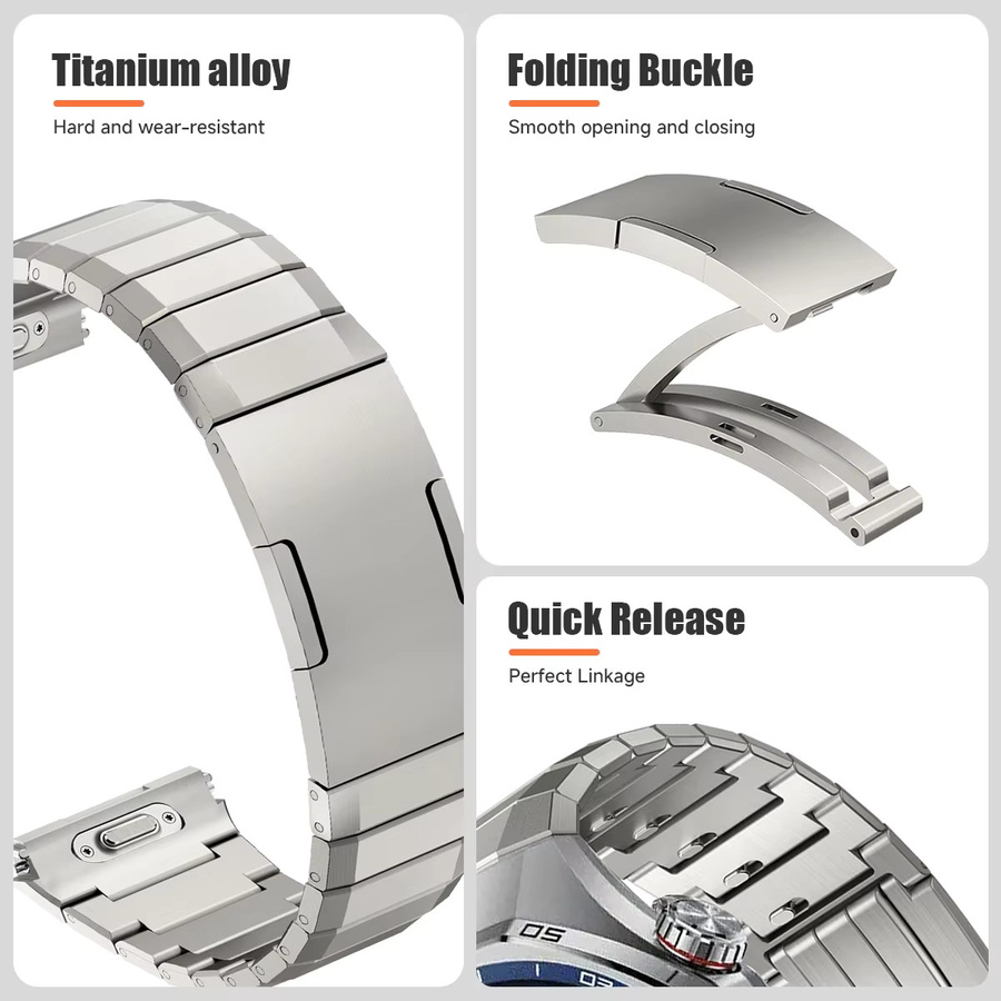 FancyWrist Uhrenarmband Titan, Silber, Unisex - Bild 5