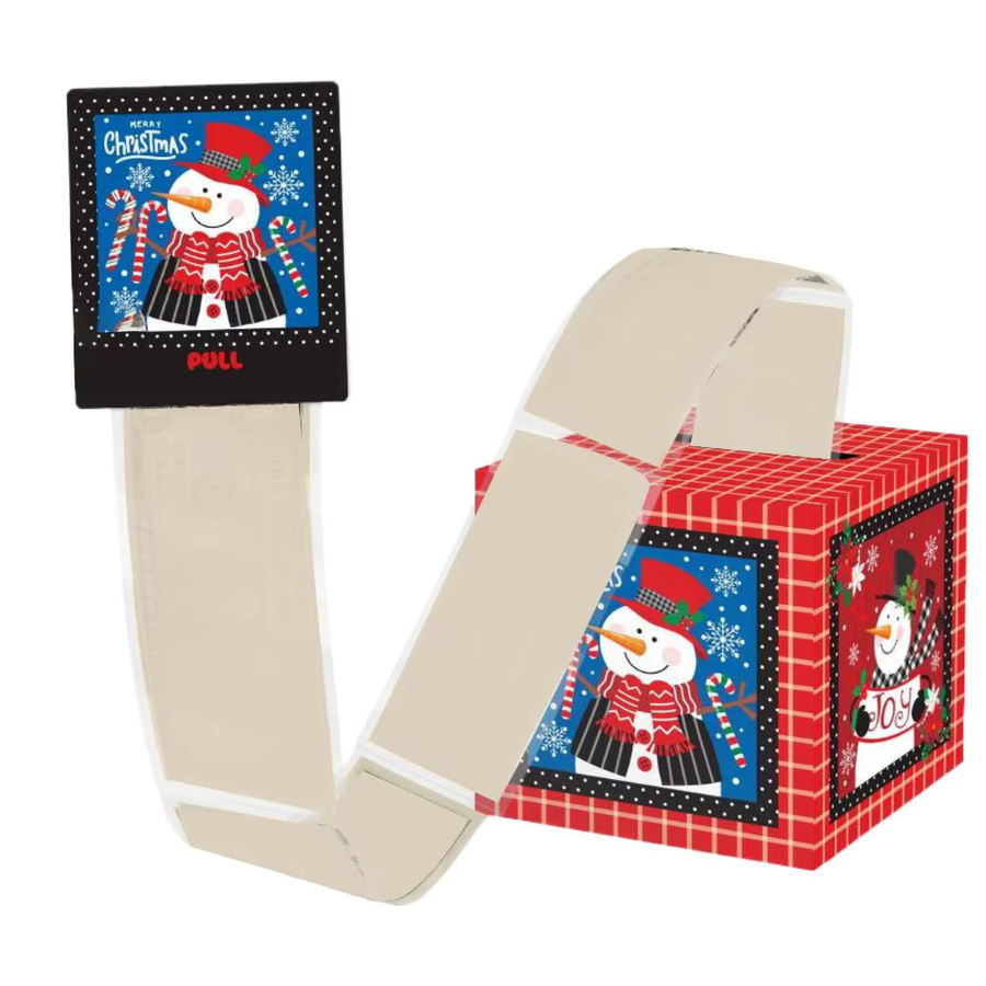 Weihnachten Überraschungsbox zum Geld Herausziehen in Rot aus Papier - Bild 4