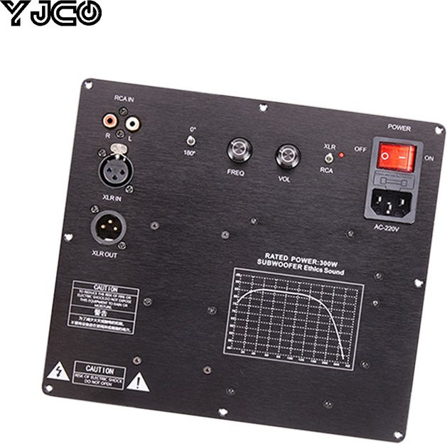 YJCO TPA3255 Stereo Leistungsverstärkerplatine mit 300W, RCA- und XLR-Eingang, Schwarz - Bild 1