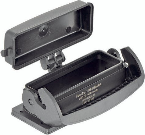 Harting Anbaugehäuse aus Kunststoff in Schwarz 19430240331 - Bild 1