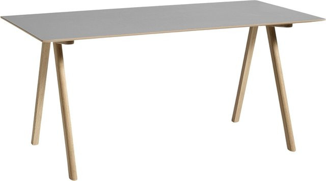HAY Copenhague Cph10 Schreib- oder Esstisch aus Eiche und Linoleum in Grau - Bild 1