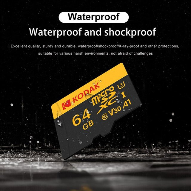 Kodak Micro SD Memory Card Class 10 U3 mit bis zu 100MB/s für 4K HD Aufnahmen - Bild 1