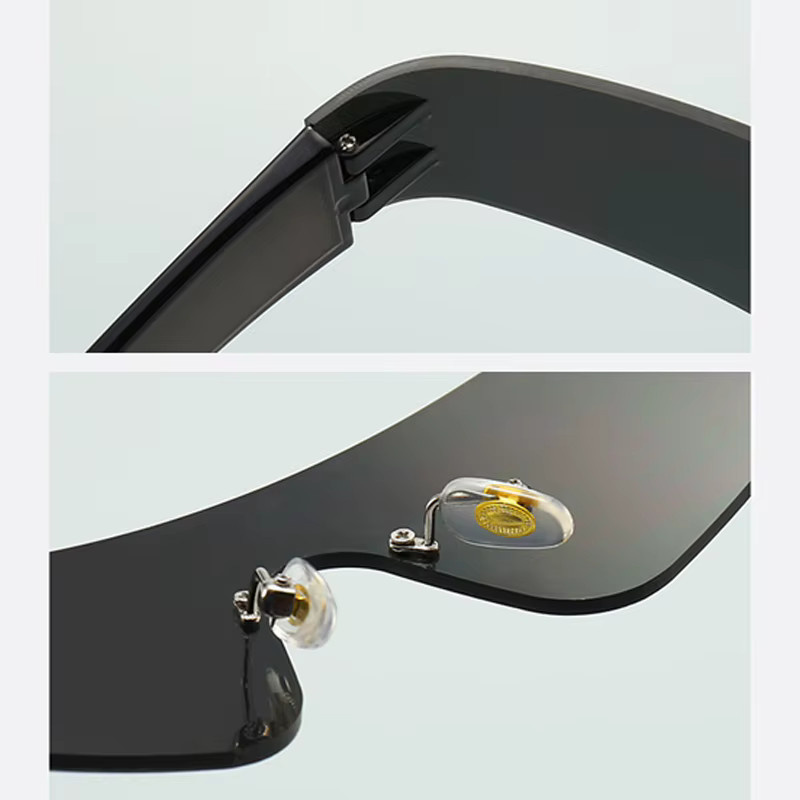 FUQIAN Sonnenbrille, randlos, Unisex, Plastic, Sport Goggle - Bild 3