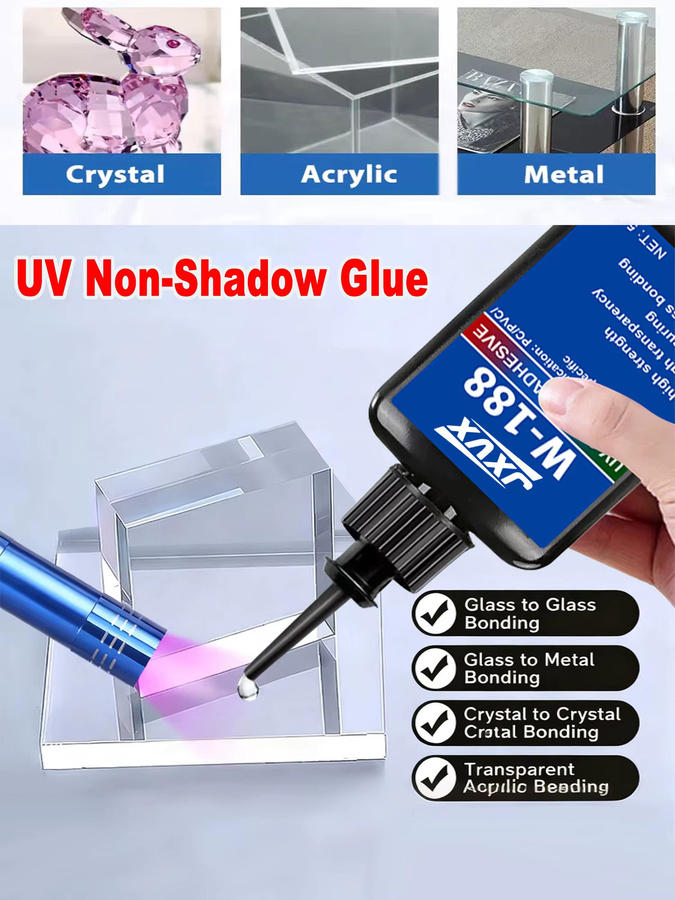 UV-härtender Klebstoff in Transparent für DIY-Schmuck, Handwerk und Modellbau mit schneller Trocknung und hoher Härte - Bild 7
