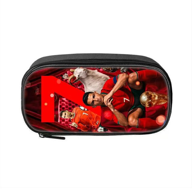 Fancy Style Studio CR Fußball Star Federmäppchen mit großem Fassungsvermögen und Sportmuster in Multicolour - Bild 1