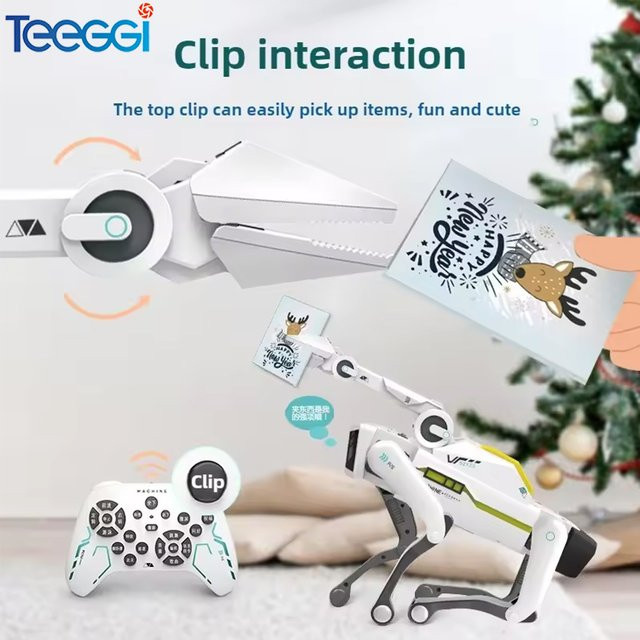 Teeggi Elektrischer intelligenter Roboterhund, Lernspielzeug, Weiß - Bild 1