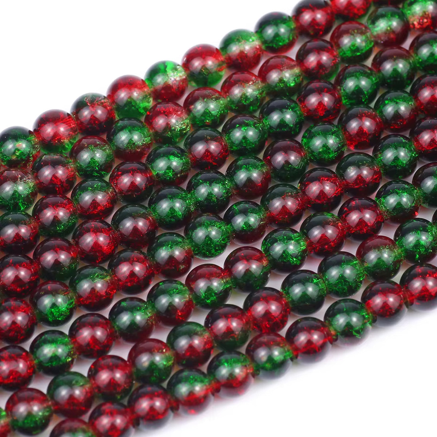 JHNBY Glasperlen, Blumenmuster, 8 mm, Bunt, Unisex - Bild 6