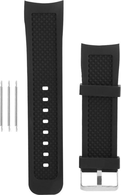 Neoglint Uhrenarmband Silikon, 22 mm, Schwarz, Herren - Bild 1