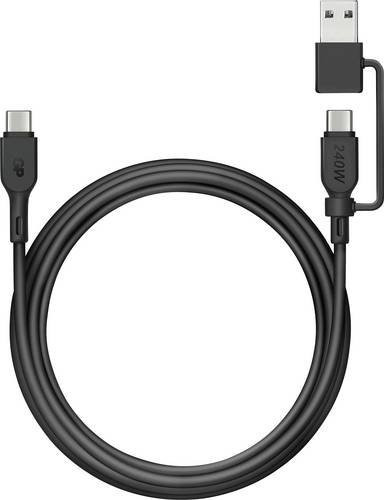 GP USB-C auf USB-A Kabel in Schwarz, Länge: 1,50 m - Bild 1
