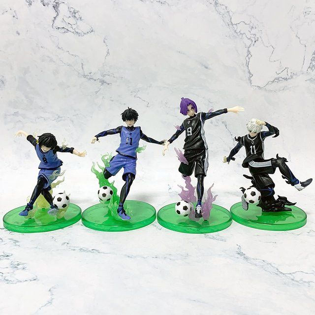 B-E-CK Anime Figuren Set mit Isagi Yoichi, Nagi Seishiro, Bachira Meguru und Mikage Leo in Multicolor für Kinder - Bild 1
