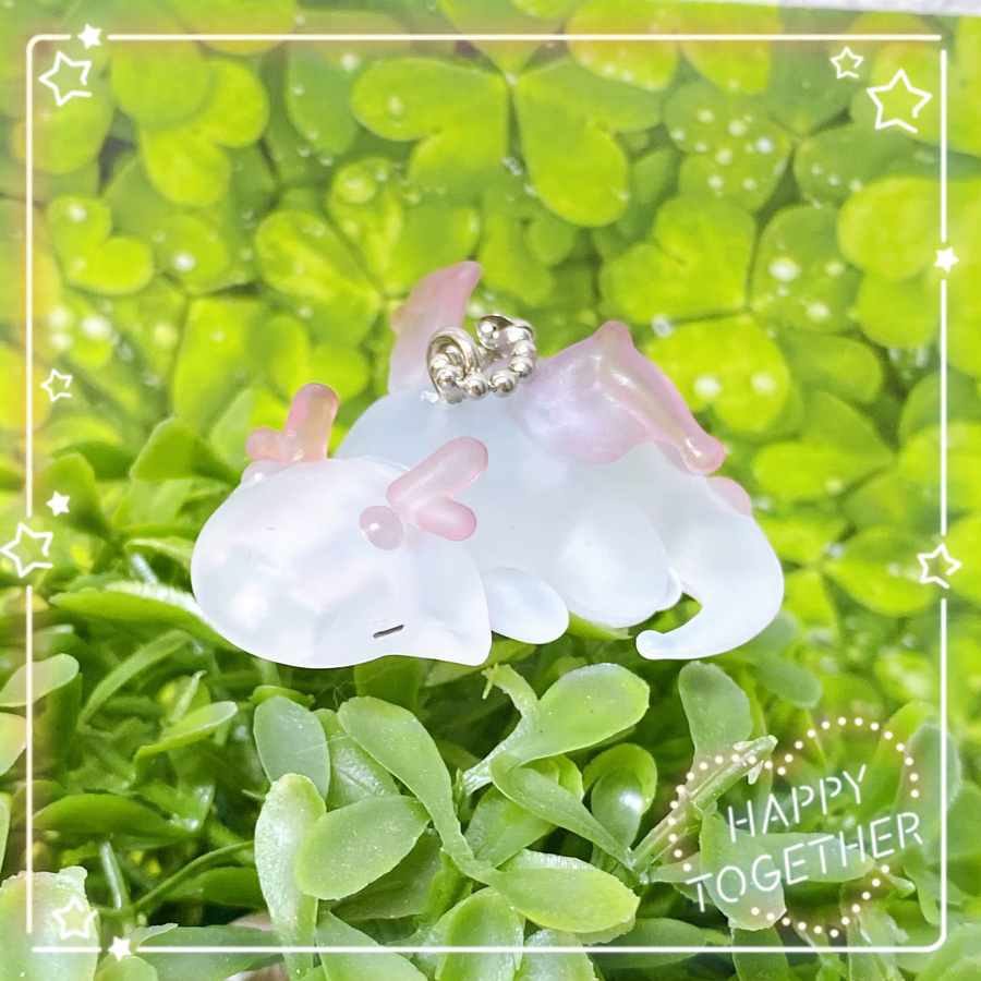 NewBiFo Petite Dragon Maskottchen Kugelkette, Glasdrachen Gashapon Figuren, Fantasy, Bunt / Mehrfarbig - Bild 2