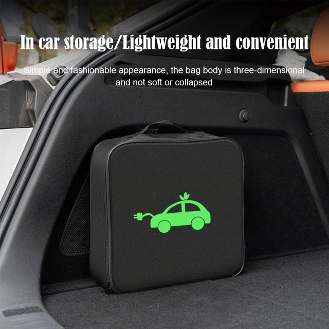 EV Kabel Organizer Tasche in Schwarz für Elektroauto Ladegeräte und Ladepistolen - Bild 1