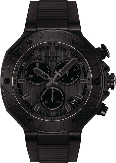 Tissot Chronograph, Quarz, Edelstahl, 45 mm, Silikon, Herren - Bild 1