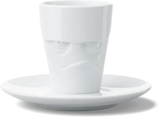 Fiftyeight Products Espresso Tasse Grummelig in Weiß, 80 ml - Bild 1