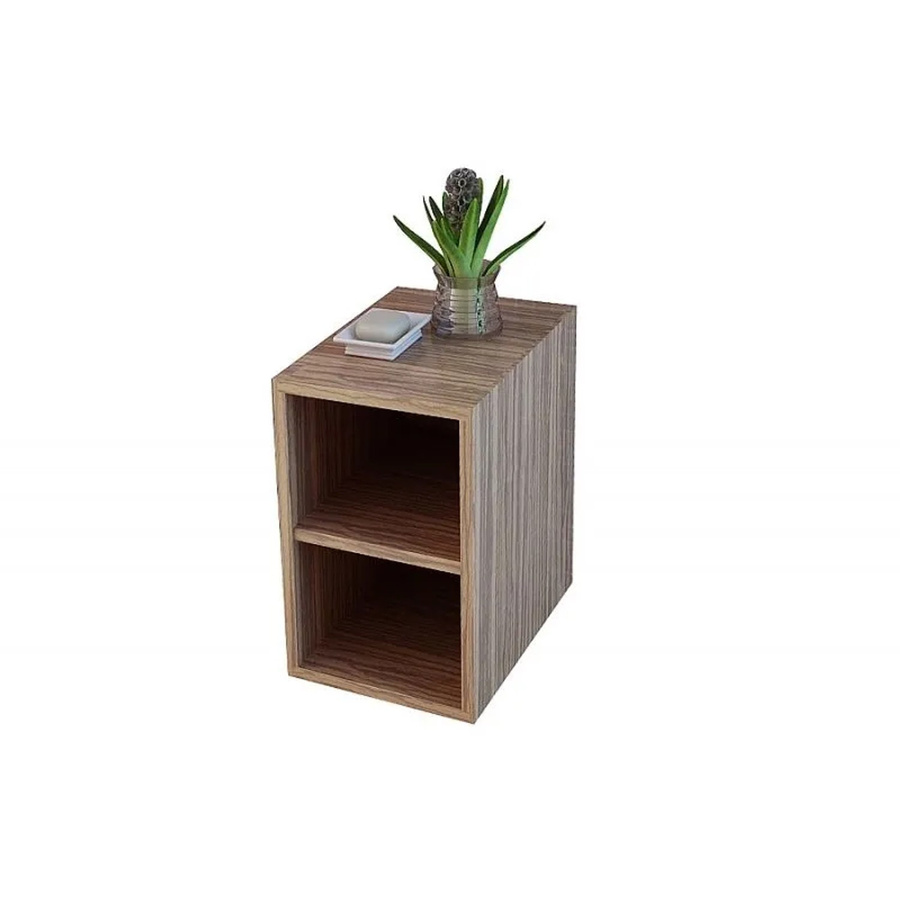 Jet-Line Badezimmer Mittelschrank Brixen in Zebraoptik und Holzoptik, Braun, B: 30 cm, H: 49 cm, T: 45,2 cm - Bild 2