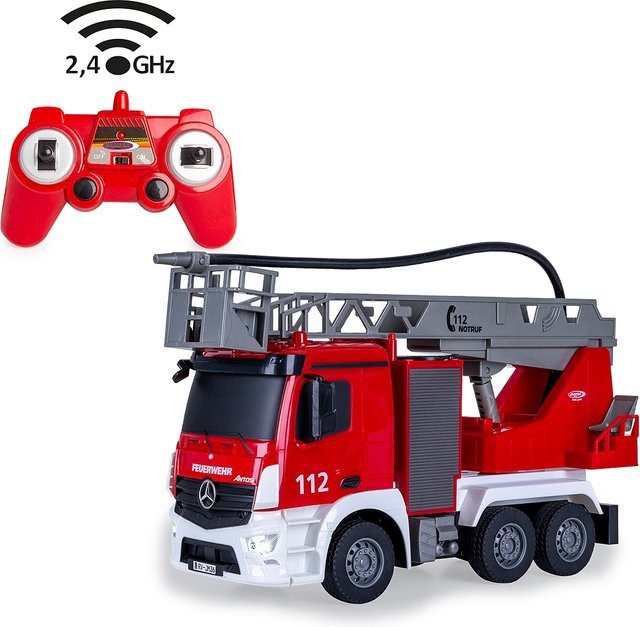 JAMARA Feuerwehr Drehleiter Mercedes-Benz Antos 1:26 mit Spritzfunktion - Bild 1