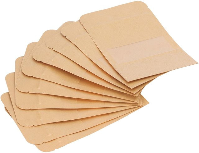 200 Stück Standbodenbeutel aus Kraftpapier mit Fenster und Zip-Verschluss, beige, für Lebensmittel und Kaffee - Bild 1