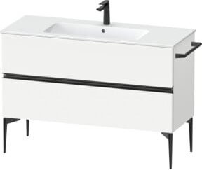 Duravit Waschtischunterschrank Sivida Bodenmodell mit 2 Schubladen, Weiß, B: 121 cm, H: 59,1 cm, T: 47,7 cm - Bild 1