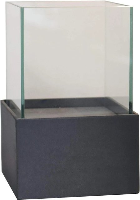 Vivanno Tischwindlicht Candelita in Anthrazit, B/T/H: 20 x 20 x 29 cm - Bild 1