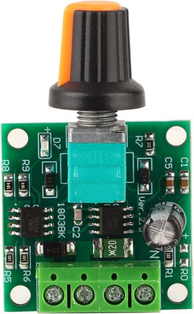 TOMTOP DC 1,812 V 2A Niederspannungs-Elektromotor-Drehzahlregler PWM-Motordrehzahlregler in Multicolour - Bild 1