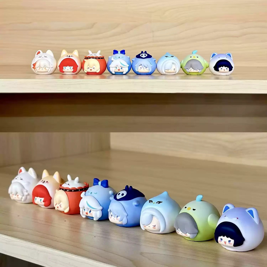 Genshin Impact Cute Cubs Mini Blind Bag Figurine Multicolor Anime Sammlerstück für deine Schreibtischdekoration - Bild 3