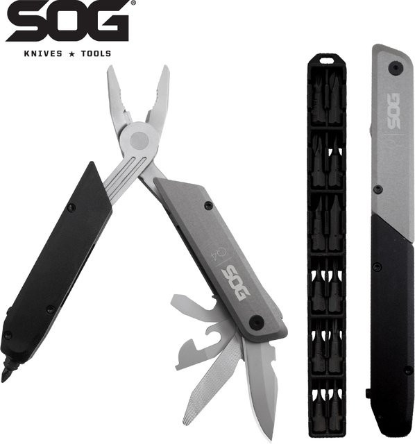SOG BATON Q4 22-in-1 EDC-Multitool-Set mit Klappzange, Schraubendreher und Flaschenöffner inklusive Tragetasche - Bild 1