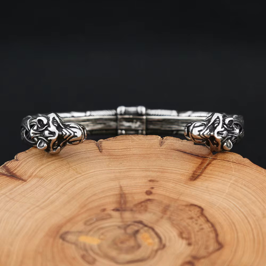 NORTHMAN Armband, 316L Edelstahl, Silber, Herren - Bild 2