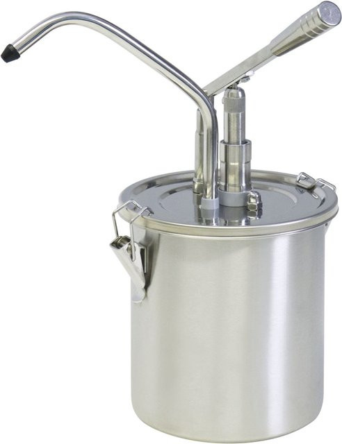 Schneider Hebel Dosierspender aus Edelstahl in Silber, Durchmesser: 18 cm, Höhe: 38 cm, 3000 ml - Bild 1
